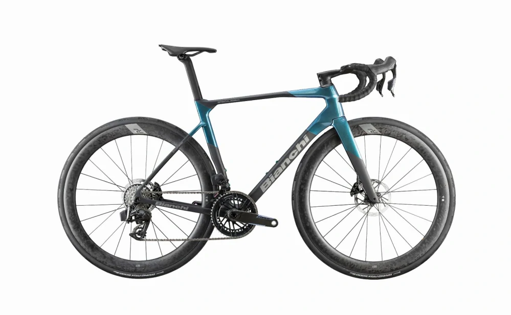 BIANCHI SPECIALISSIMA PRO 2026 Force eTap AXS E1 12ps - Quarq Power Meter Black/Blue