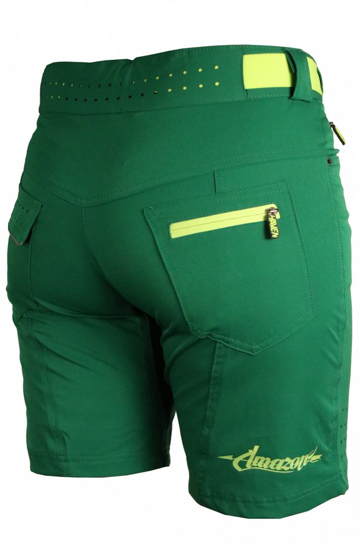 Dámské Cyklokraťasy HAVEN Amazon dark green/yellow