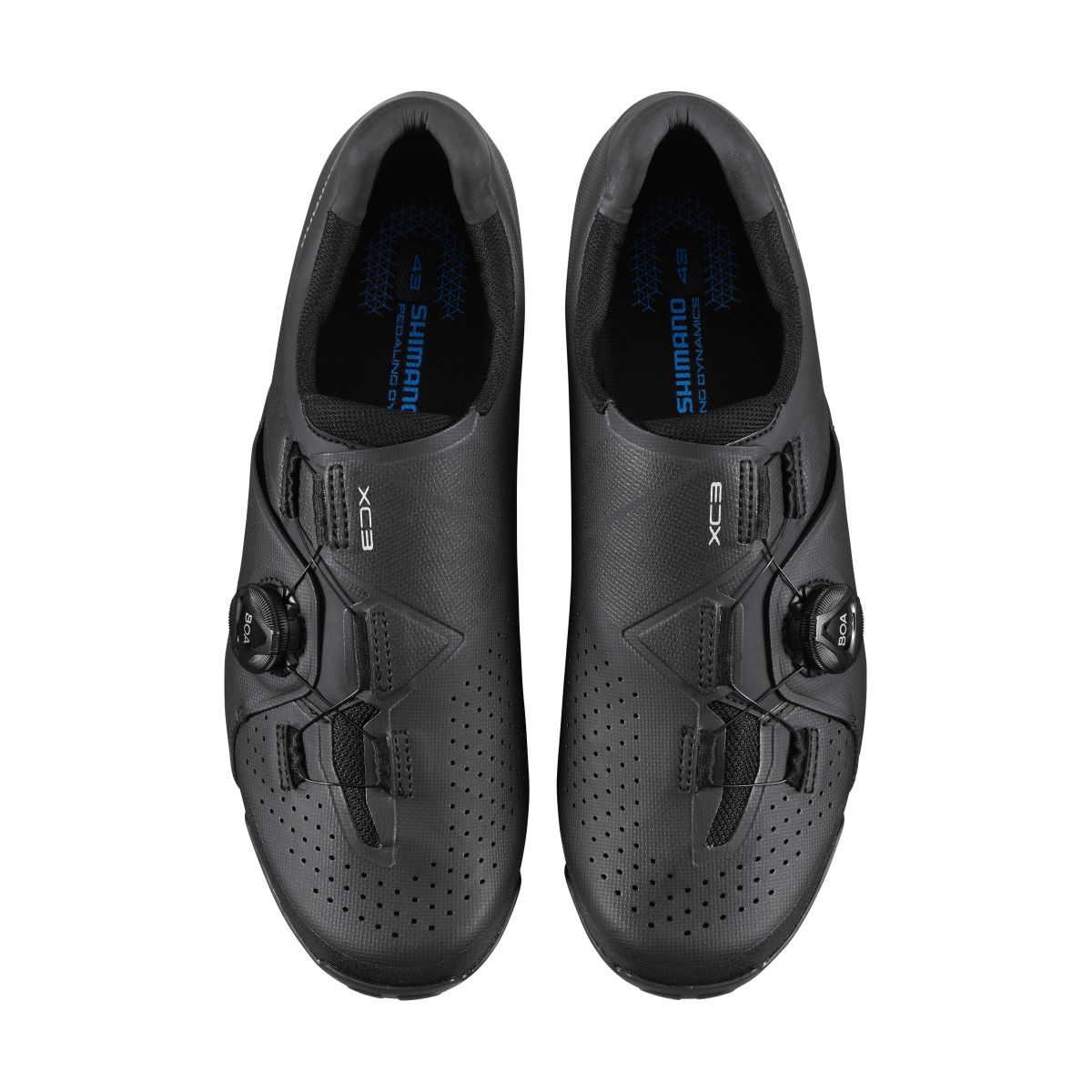 Tretry Shimano XC300 čierne
