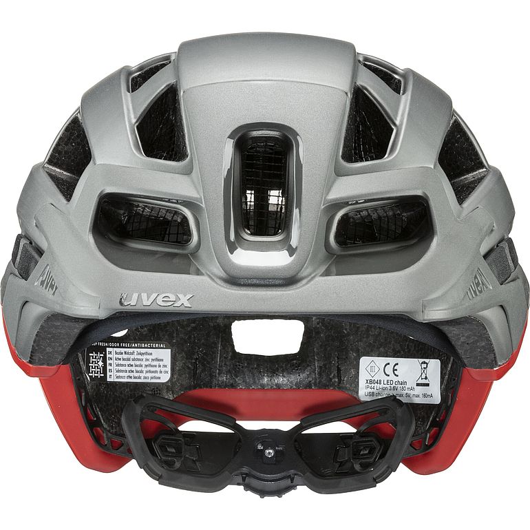 uvex finale light silver red matt