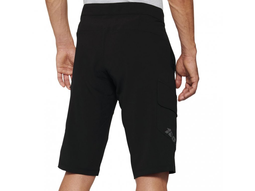 Cyklokraťasy 100% Ridecamp Shorts čierne