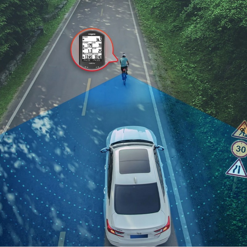 Svetlo zadné Magene s radarom USB nabíjanie