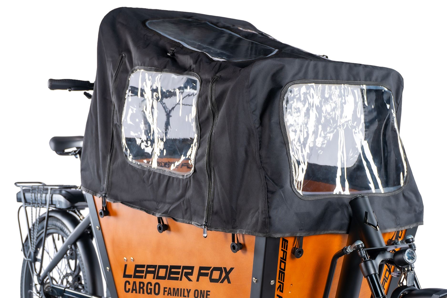 Leader Fox 2024 Cargo e-bike Family One čierny