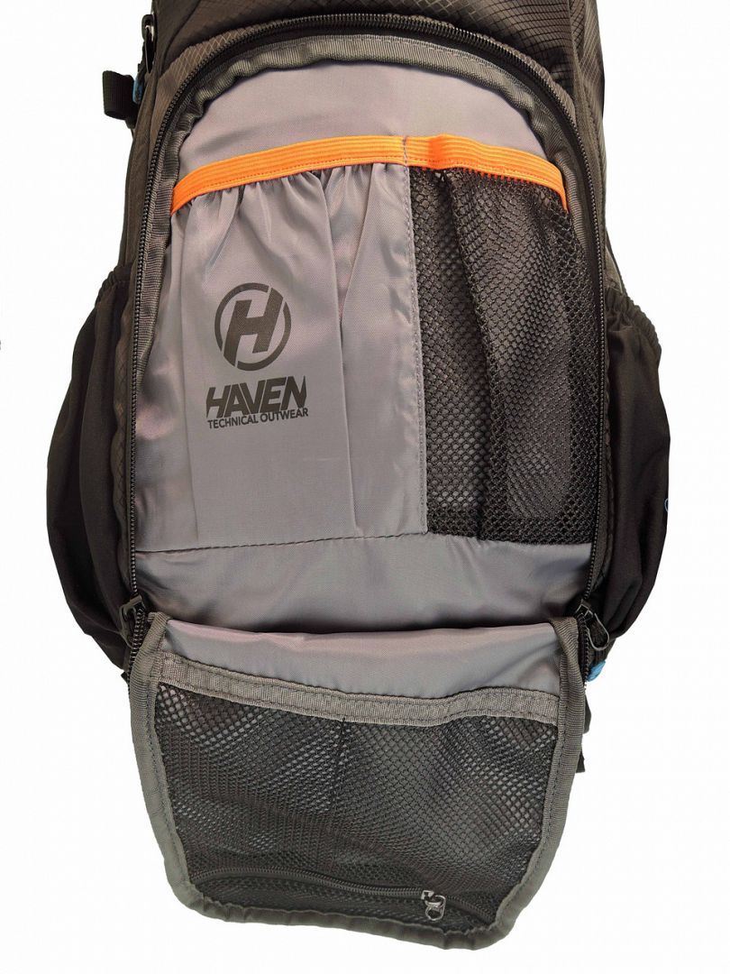 Batoh HAVEN RIDE-KI 22l black/red bez chrániča