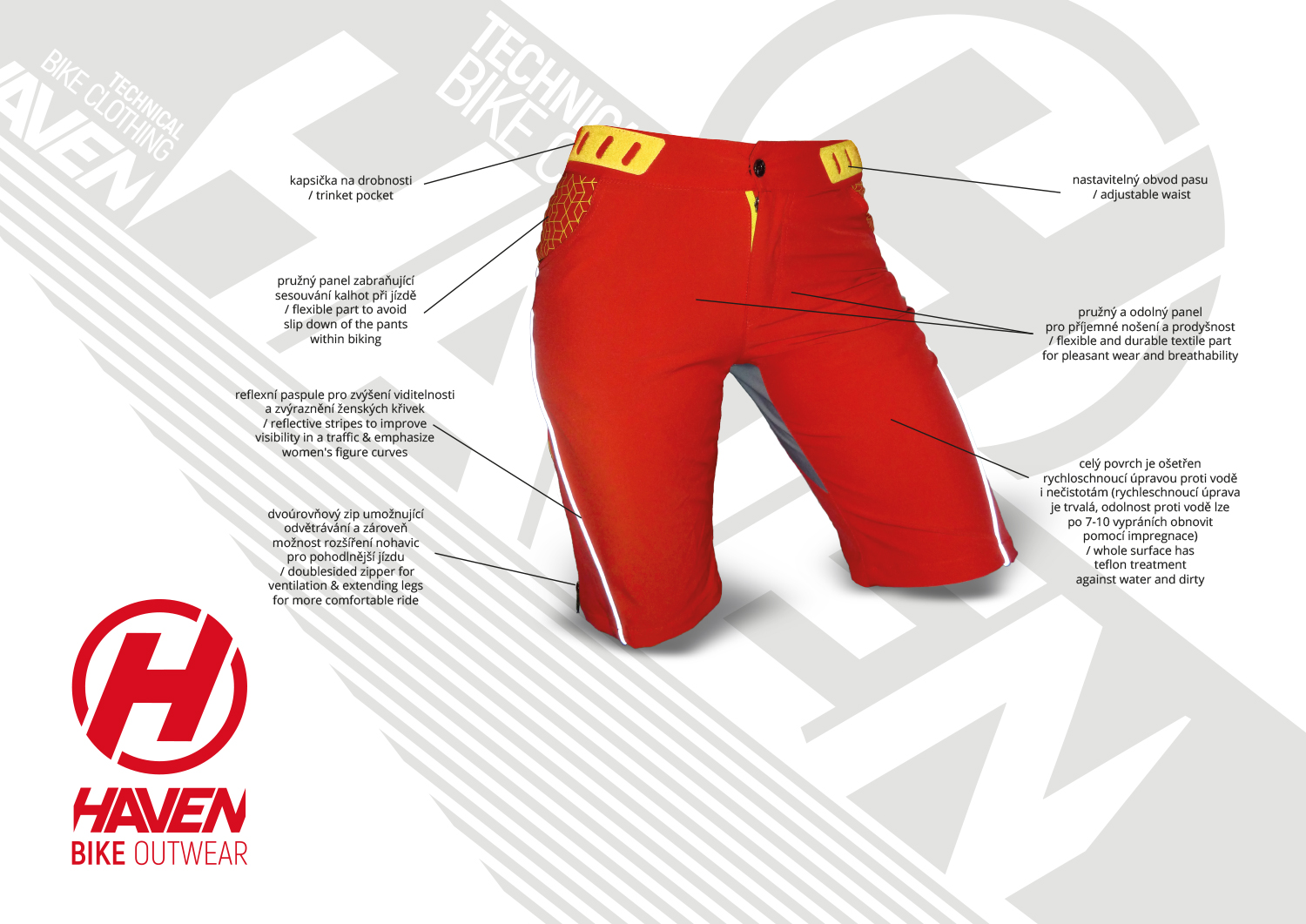 Dámské cyklokraťasy HAVEN SINGLETRAIL WMS black