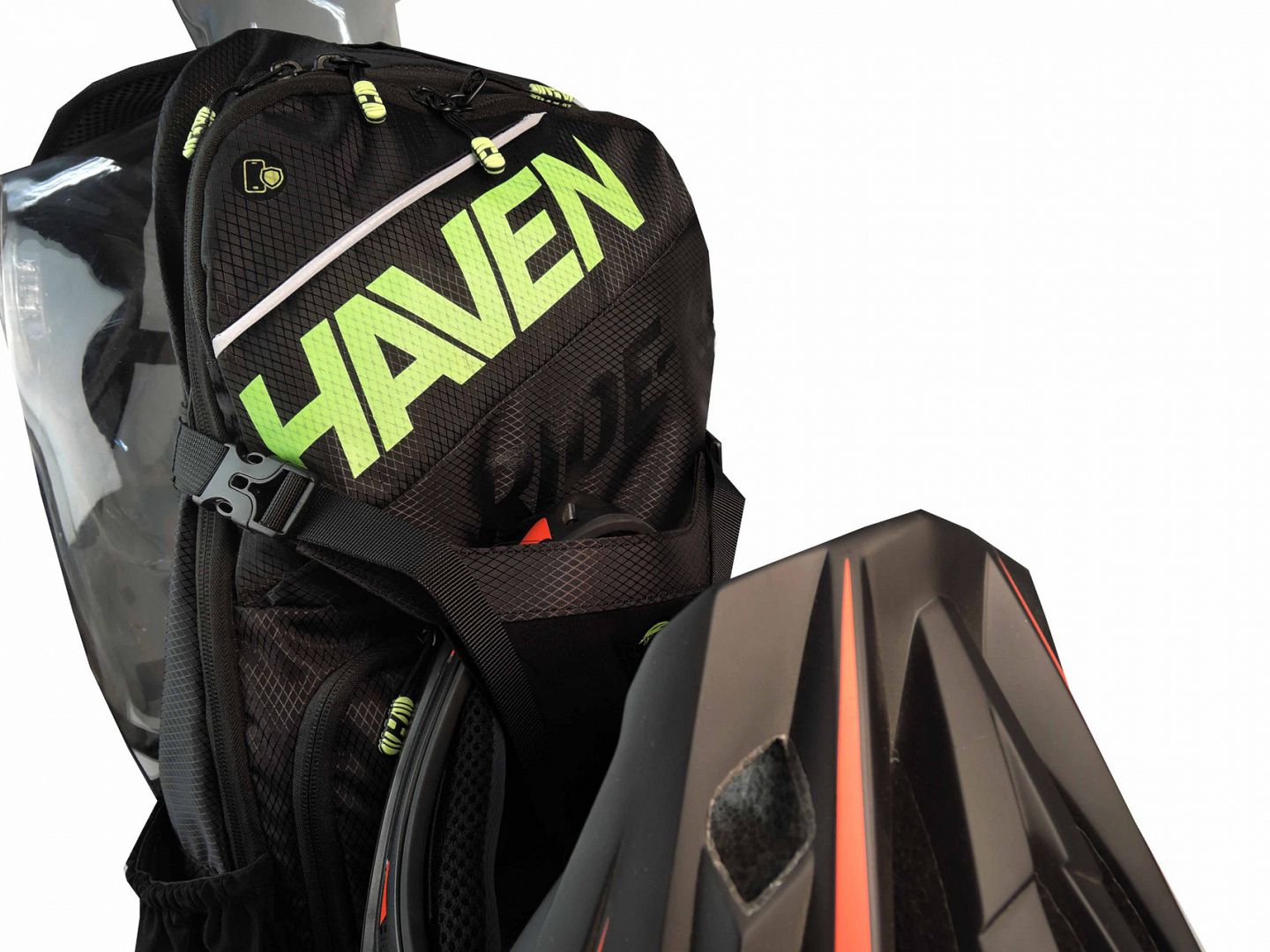 Batoh HAVEN RIDE-KI 22l black/red s chráničom