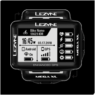 Lezyne  Mega XL GPS čierny