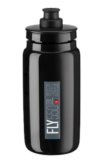 Fľaša ELITE Fly 0,55l čierna šedé logo